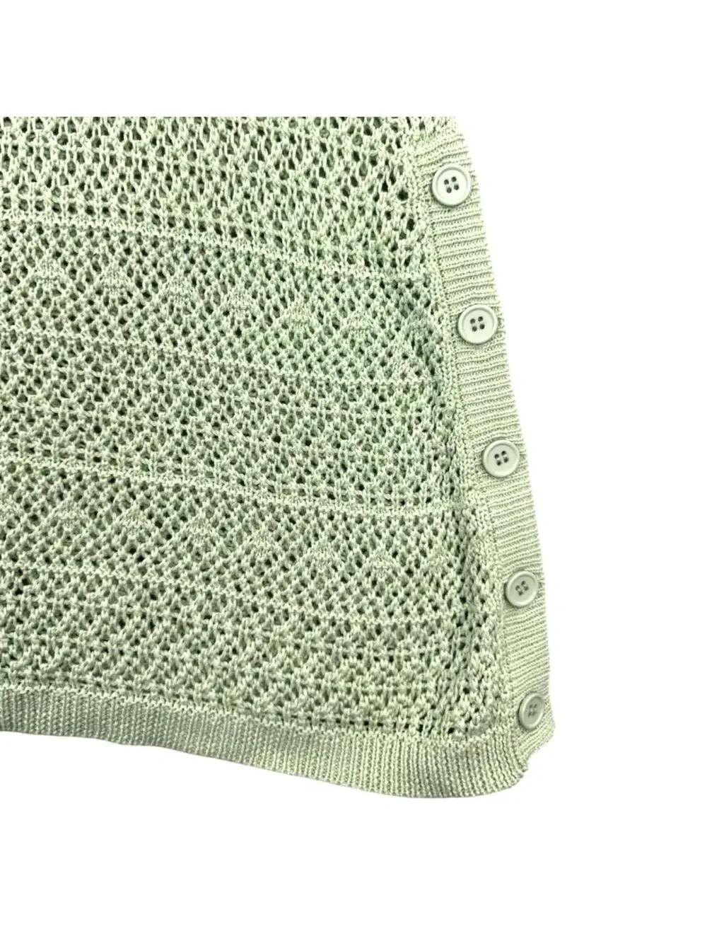Karissa & Me Mint Green Crochet Sweater NWT